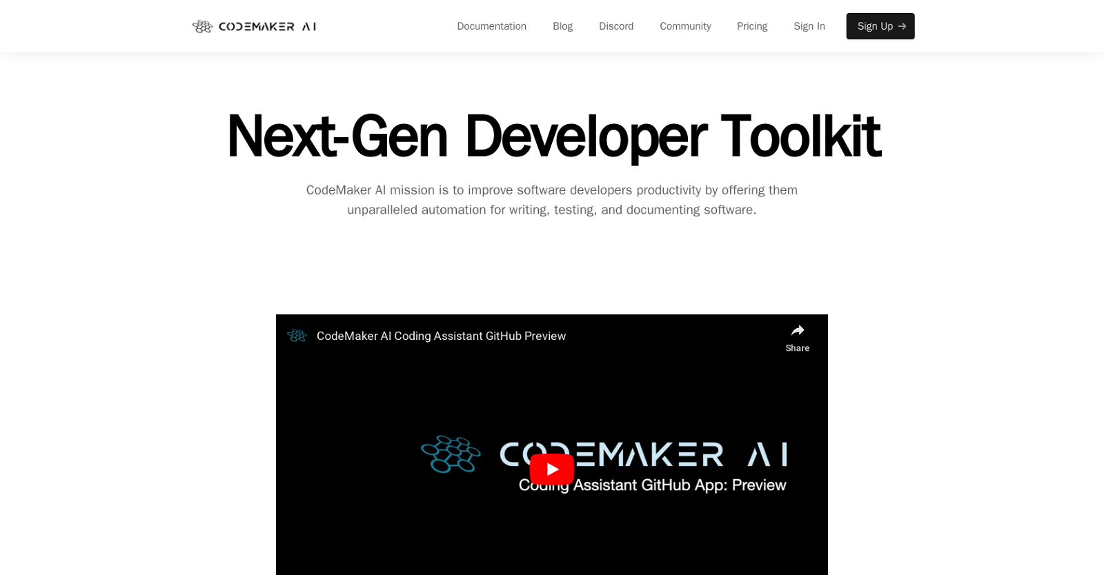 CodeMaker website