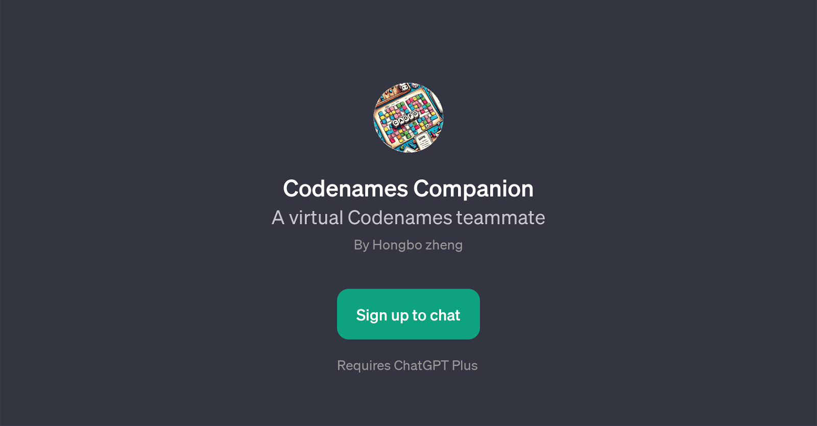 Codenames Companion website