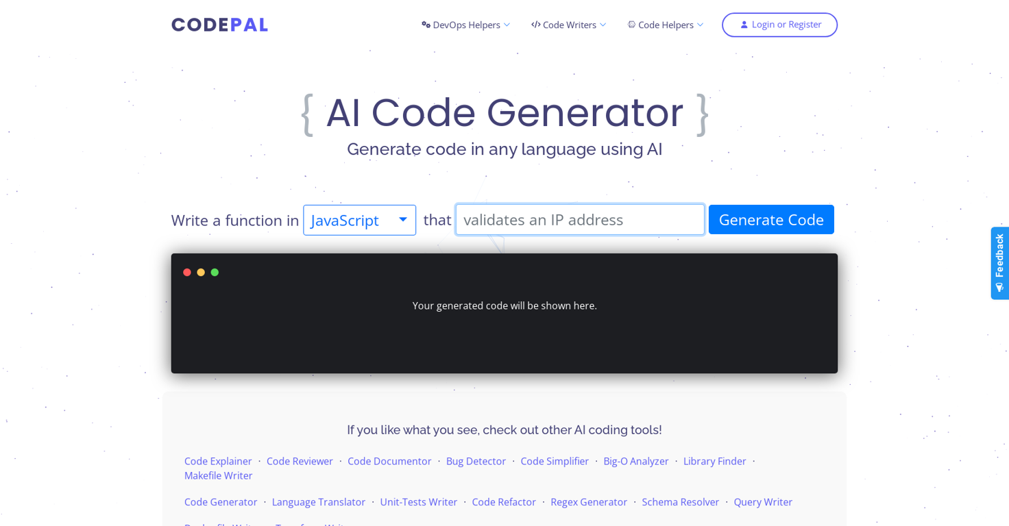 CodePal website