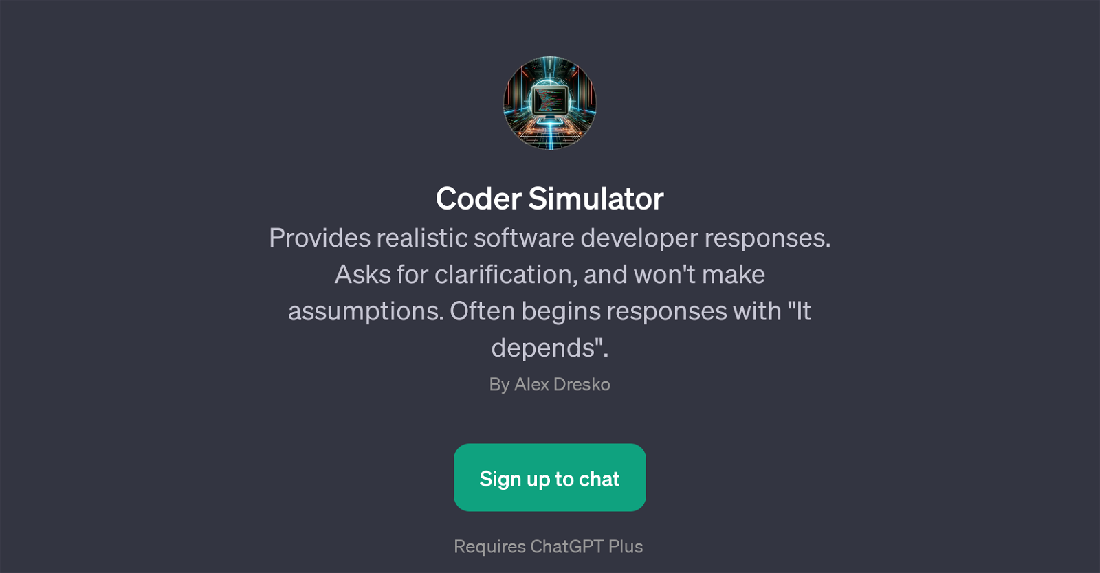 Coder Simulator website