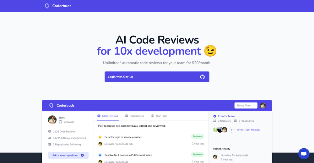 Coderbuds website