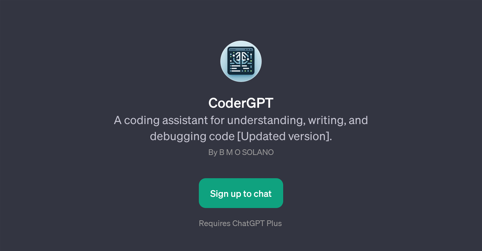 CoderGPT website