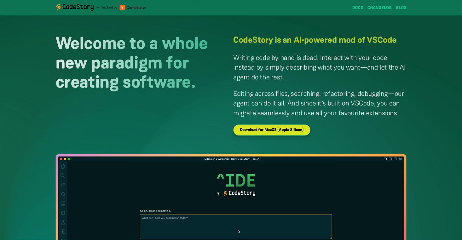CodeStory website