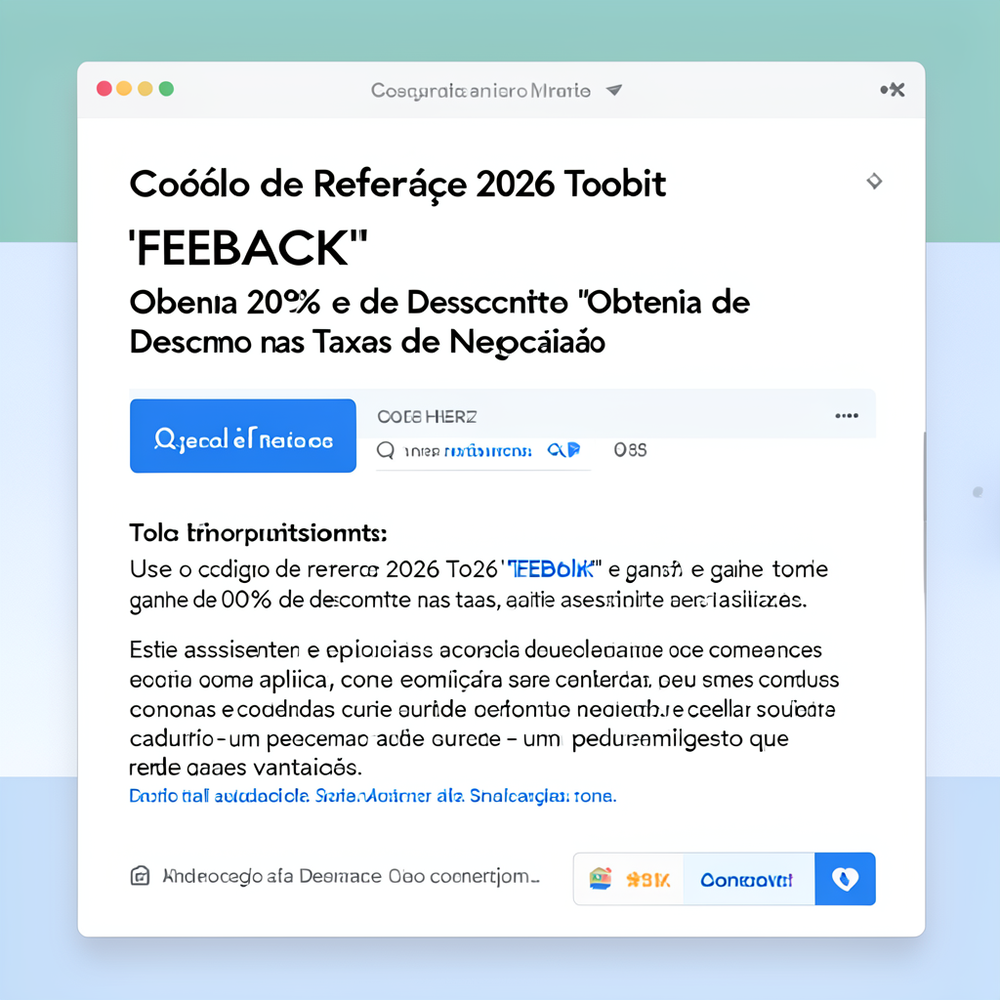 Código de Referência 2026 Toobit "FEEBACK" Obtenha 20% de Desconto nas Taxas de Negociação website