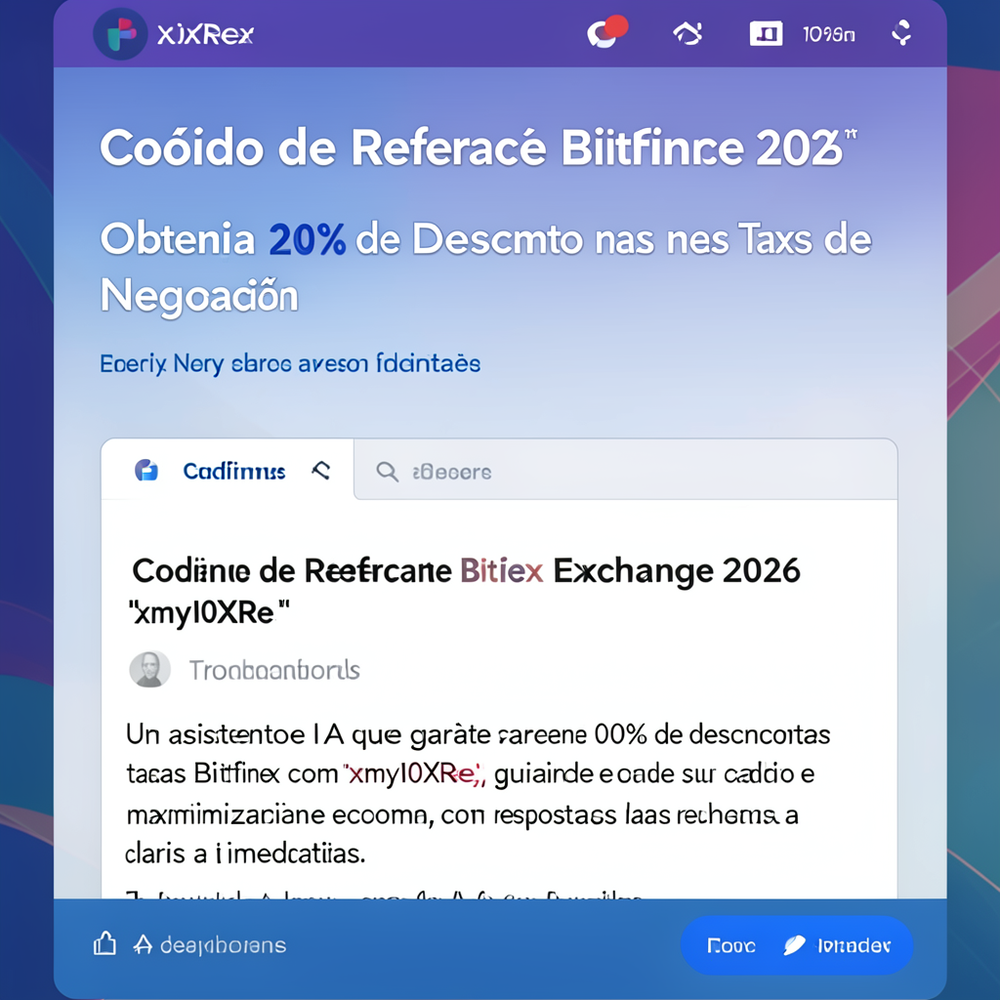 Código de Referência Bitfinex Exchange 2026 "xmyI0XRee" Obtenha 20% de Desconto nas Taxas de Negociação website
