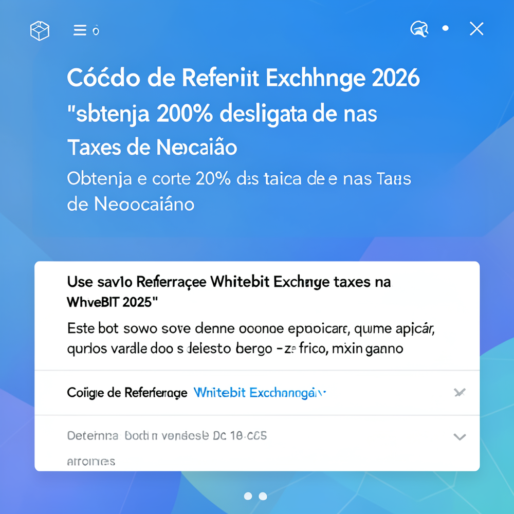 Código de Referência Whitebit Exchange 2026 "save10" Obtenha 20% desligada de  nas Taxas de Negociação website