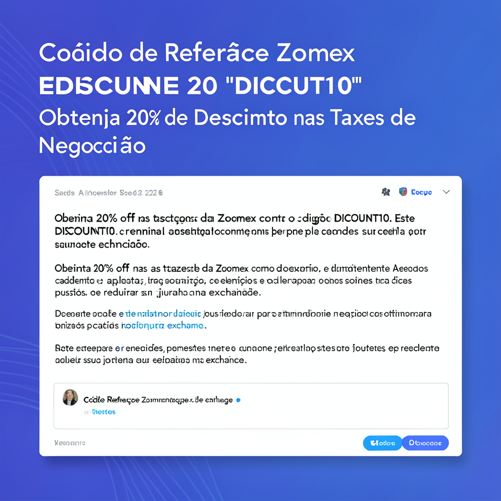 Código de Referência  Zoomex Exchange 2026 "DISCOUNT10" Obtenha 20% de Desconto nas Taxas de Negociação website