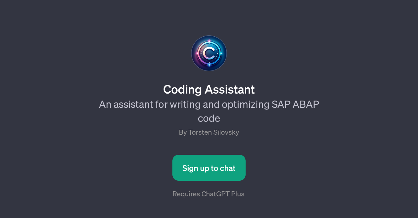Coding Assistant website