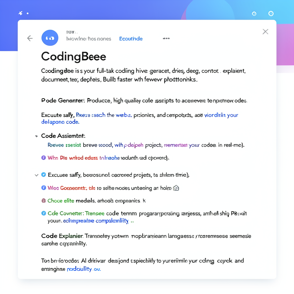 CodingBee website