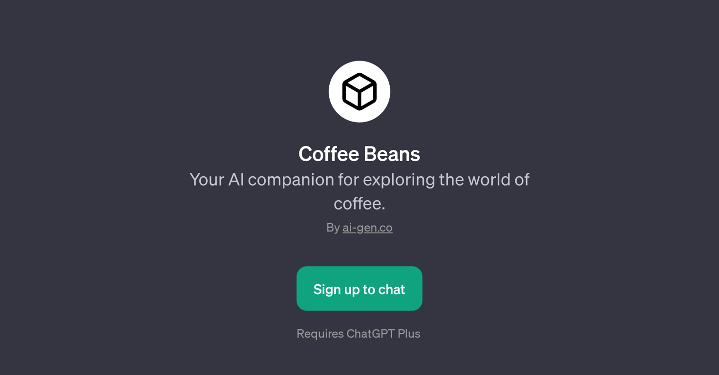 Coffee Beans website