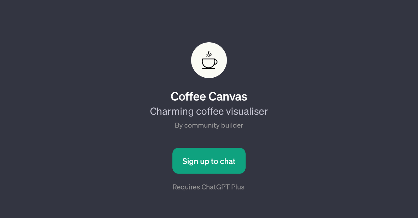 Coffee Canvas website