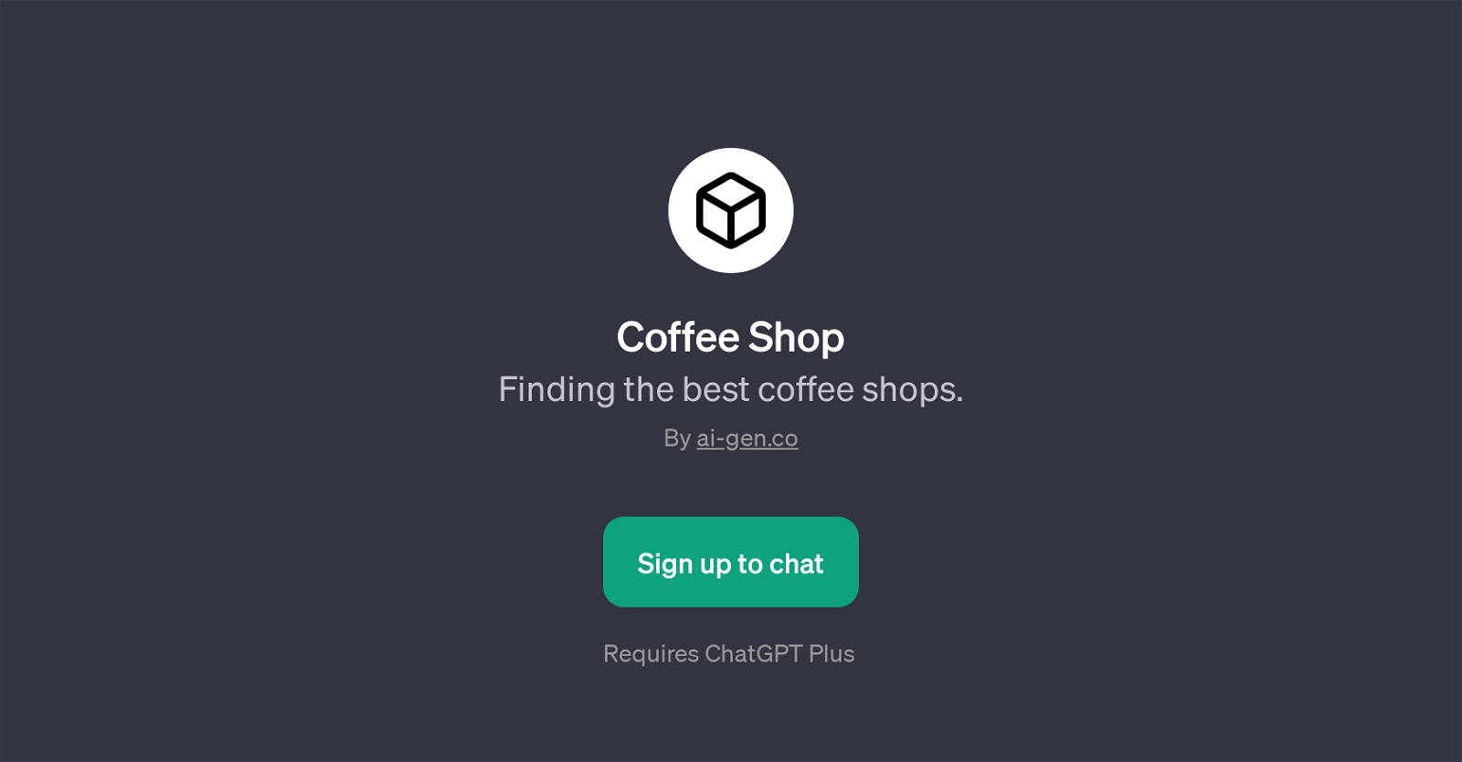 Coffee Shop website