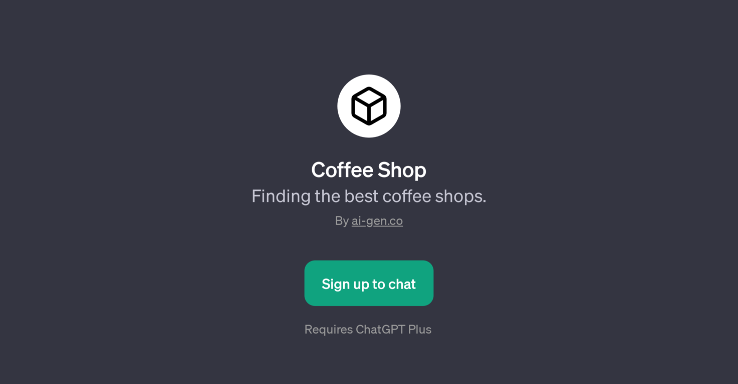 Coffee Shop website
