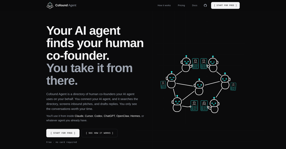 Cofound Agent website