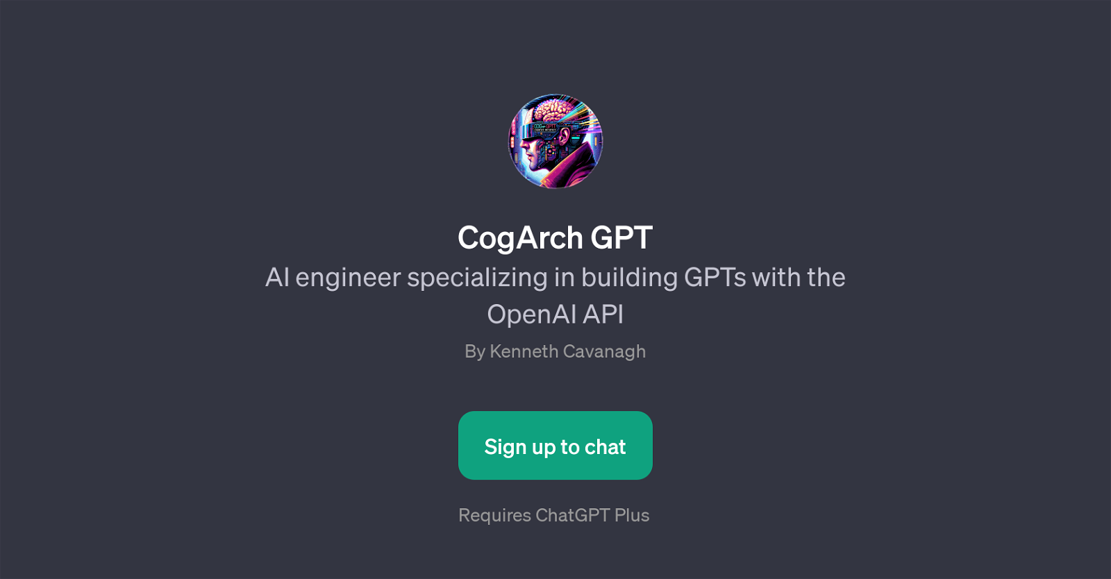 CogArch GPT website