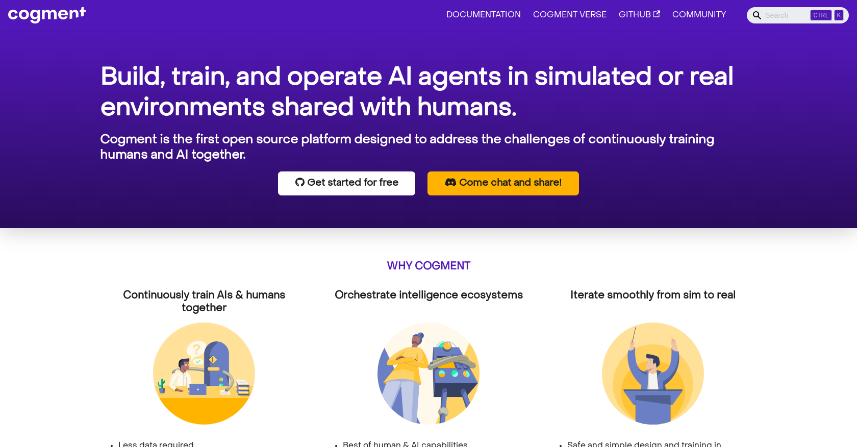 Cogment website