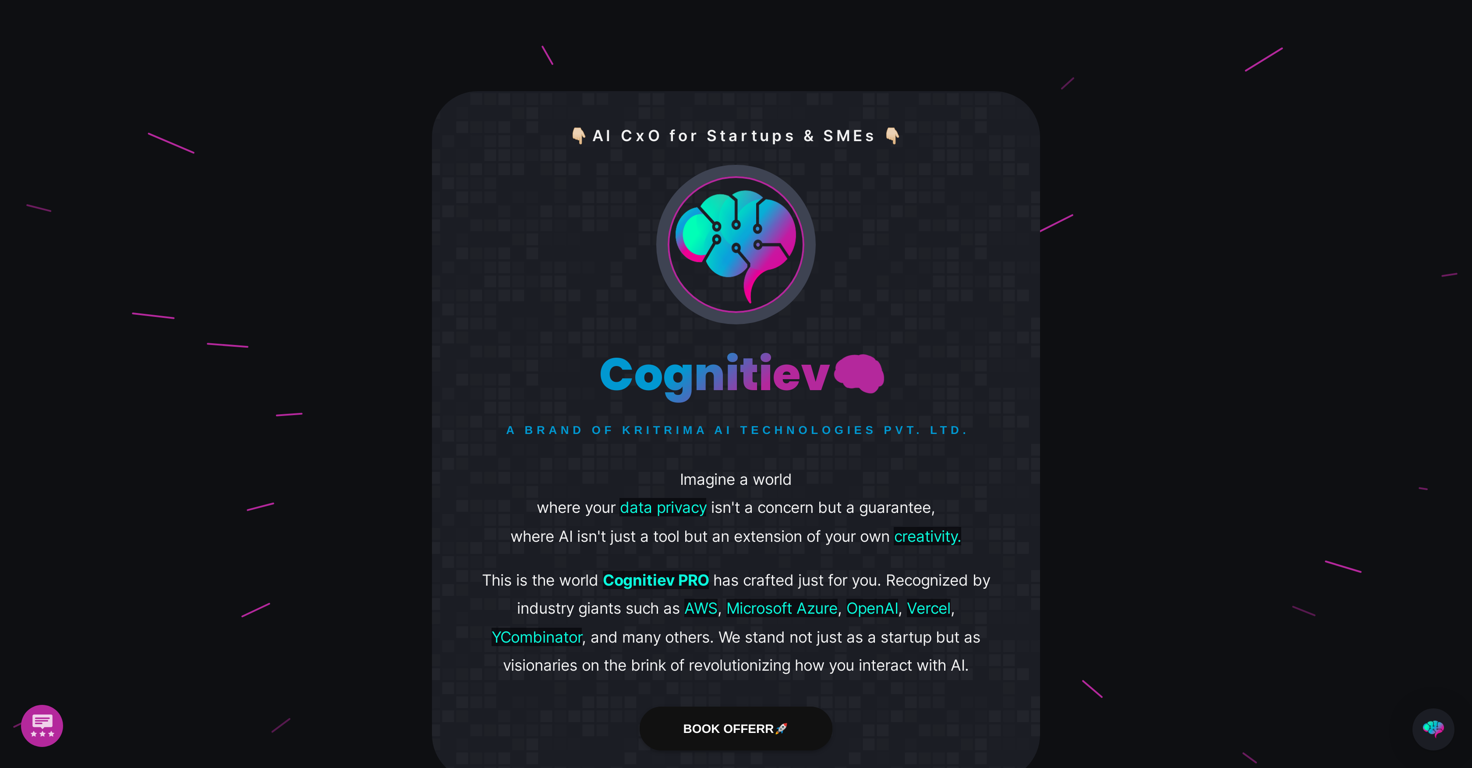 Cognitiev PRO website