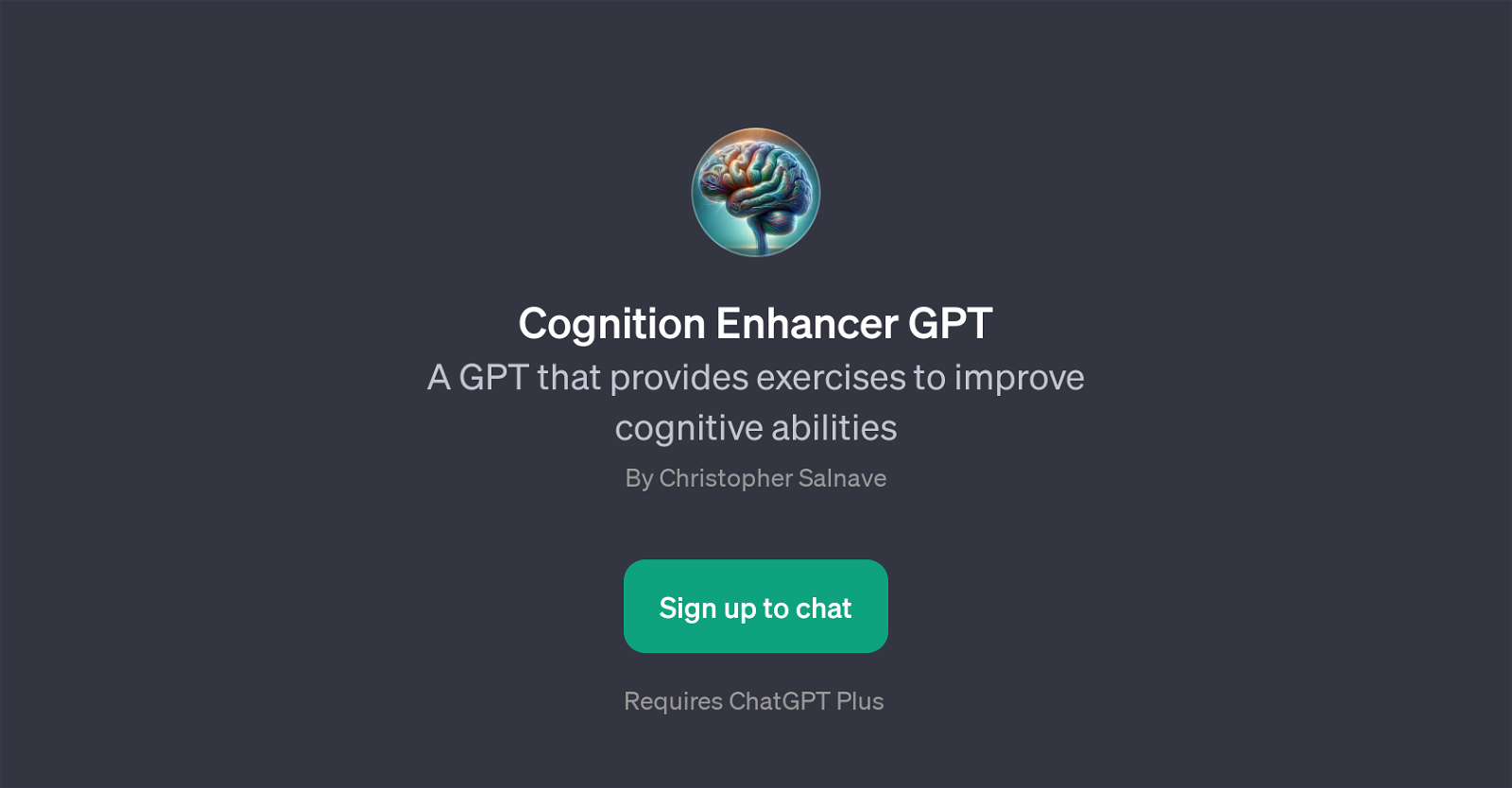 Cognition Enhancer GPT website