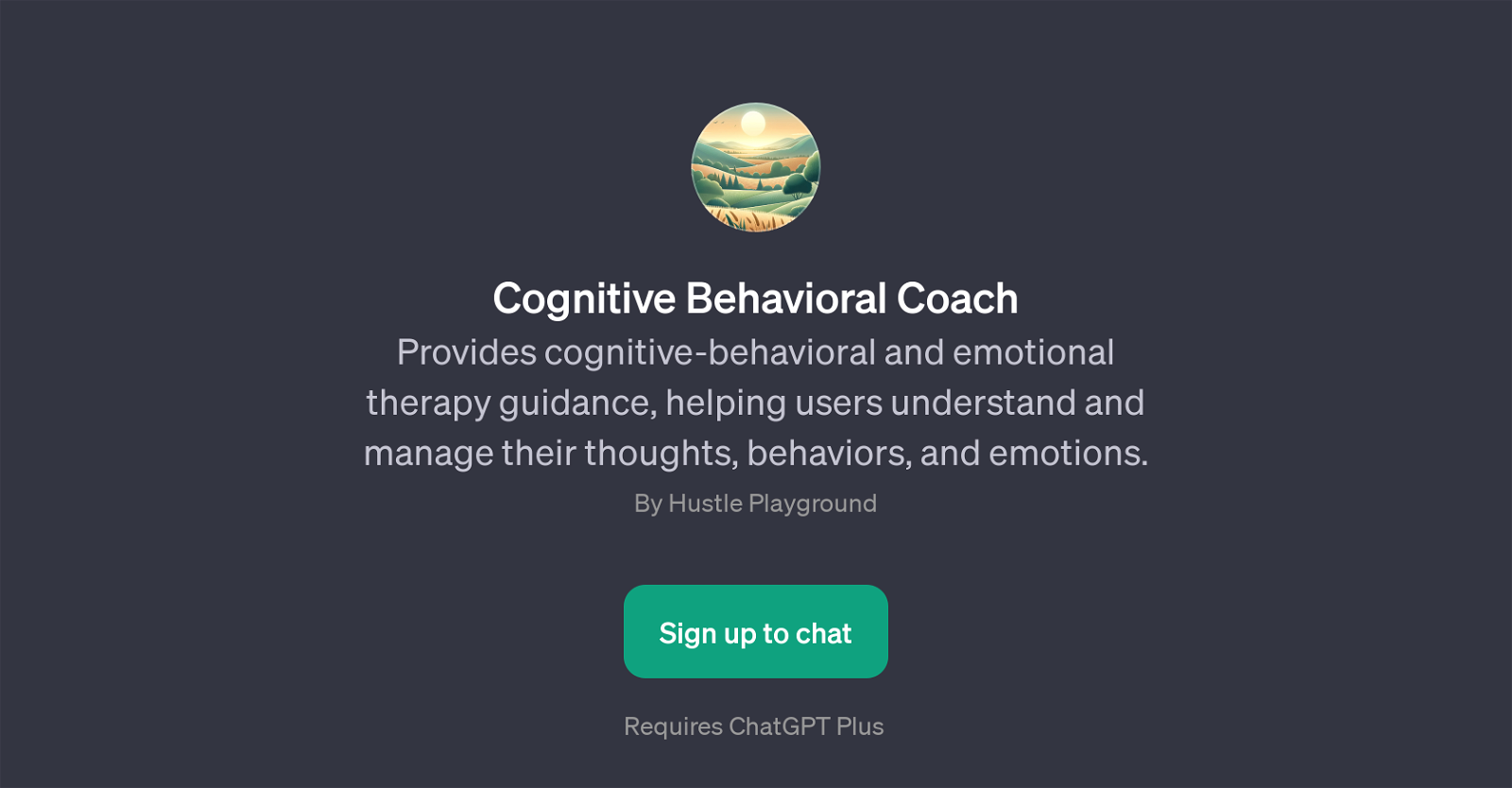 Cognitive Behavioral Coach website
