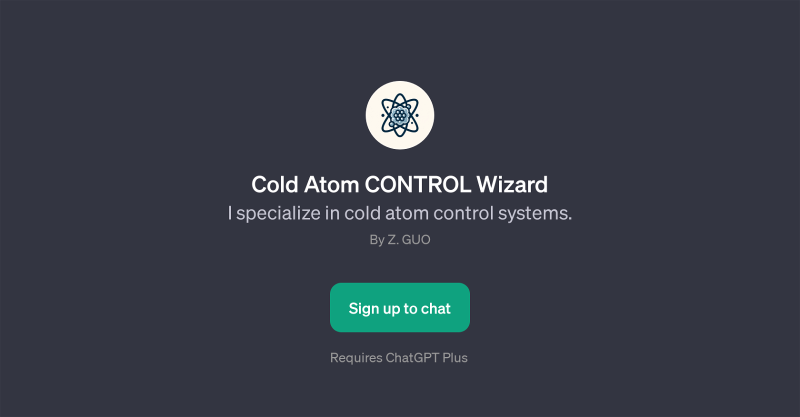 Cold Atom CONTROL Wizard website