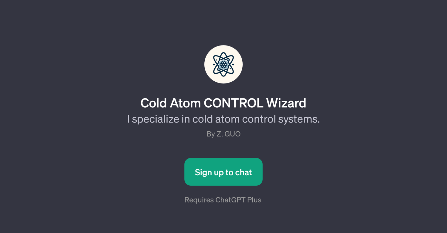 Cold Atom CONTROL Wizard website
