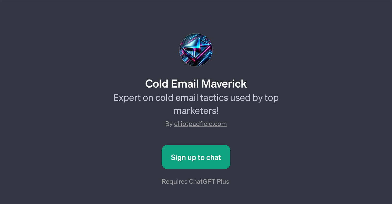 Cold Email Maverick website