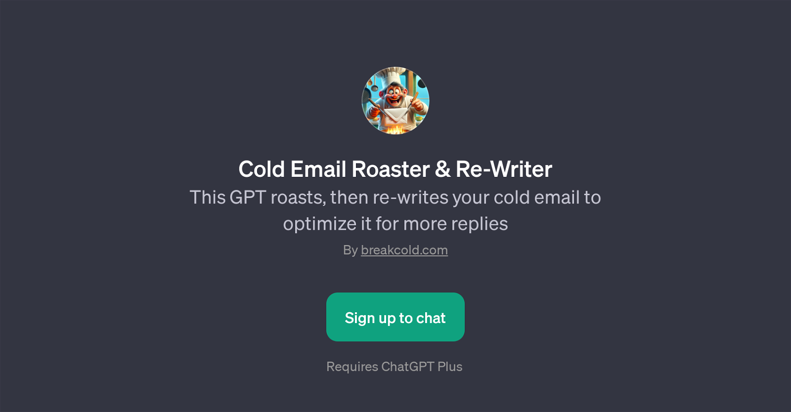 Cold Email Roaster & Re-Writer website