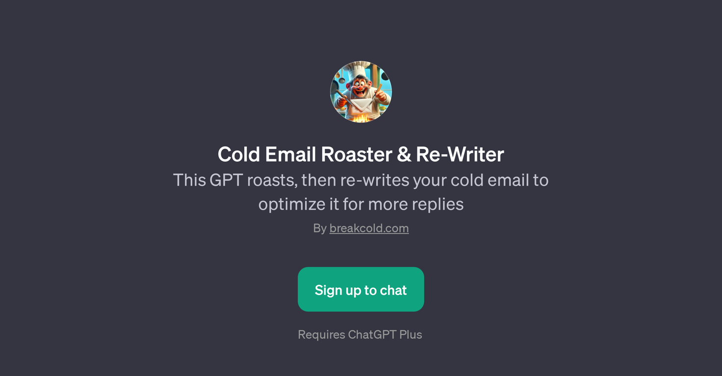 Cold Email Roaster & Re-Writer website