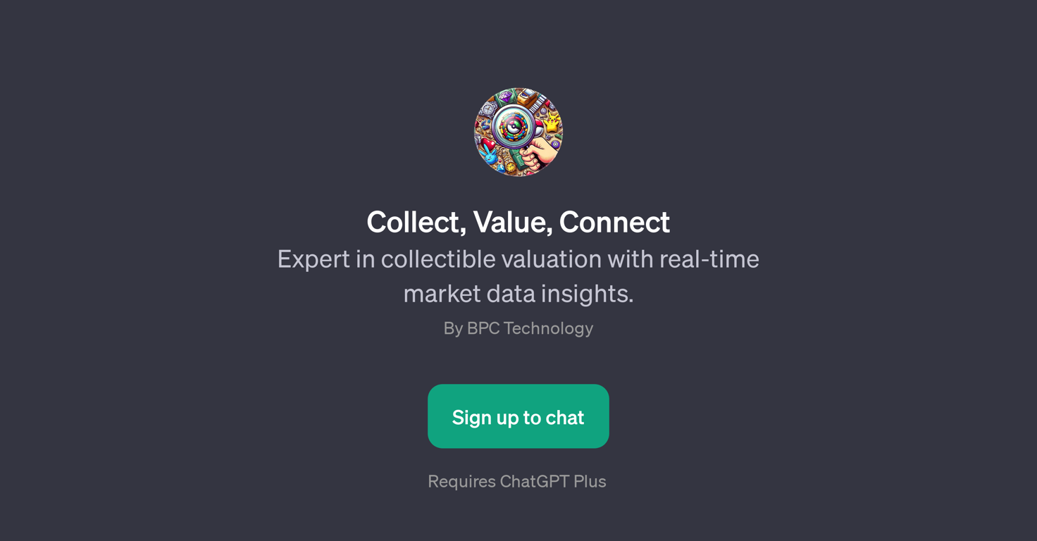 Collect, Value, Connect website