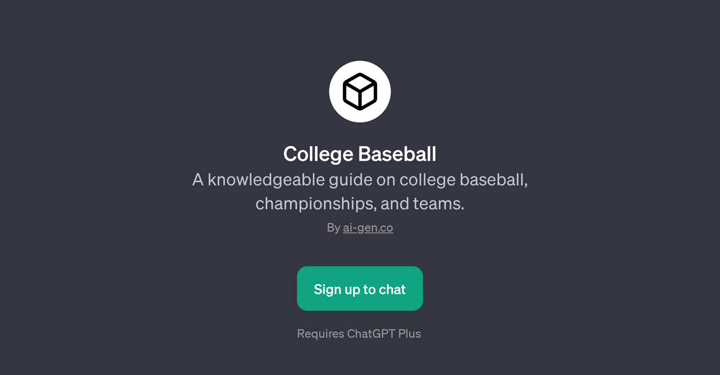 College Baseball website
