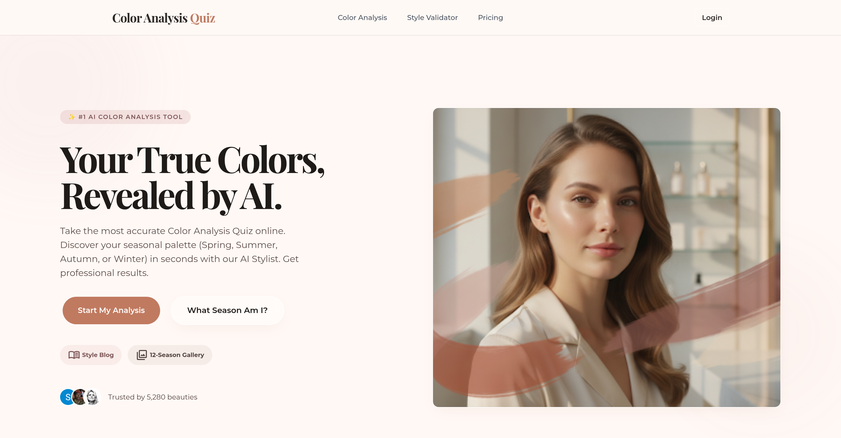 Tabular Color Color Analysis Quiz - AI Tool For Color palette analysis