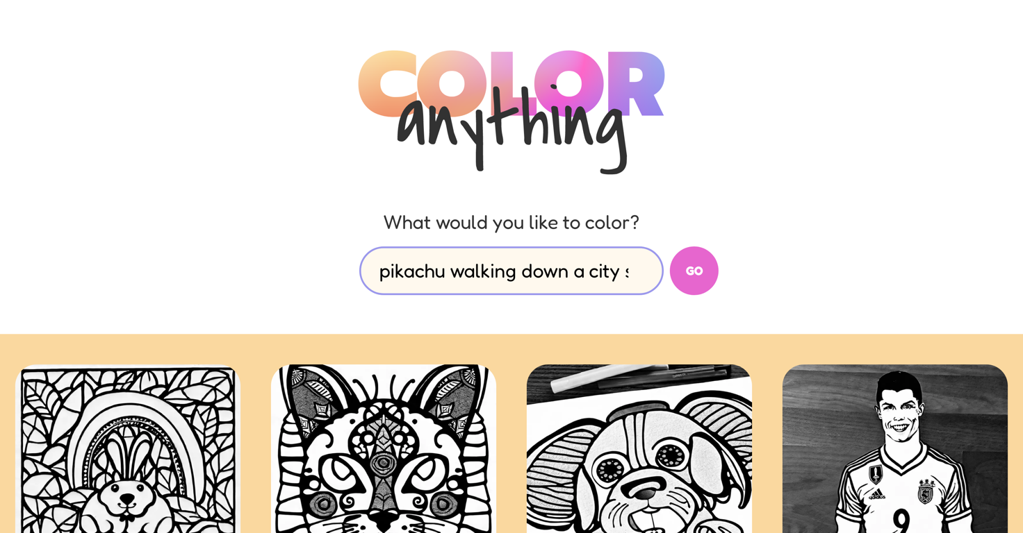 Color-anything website