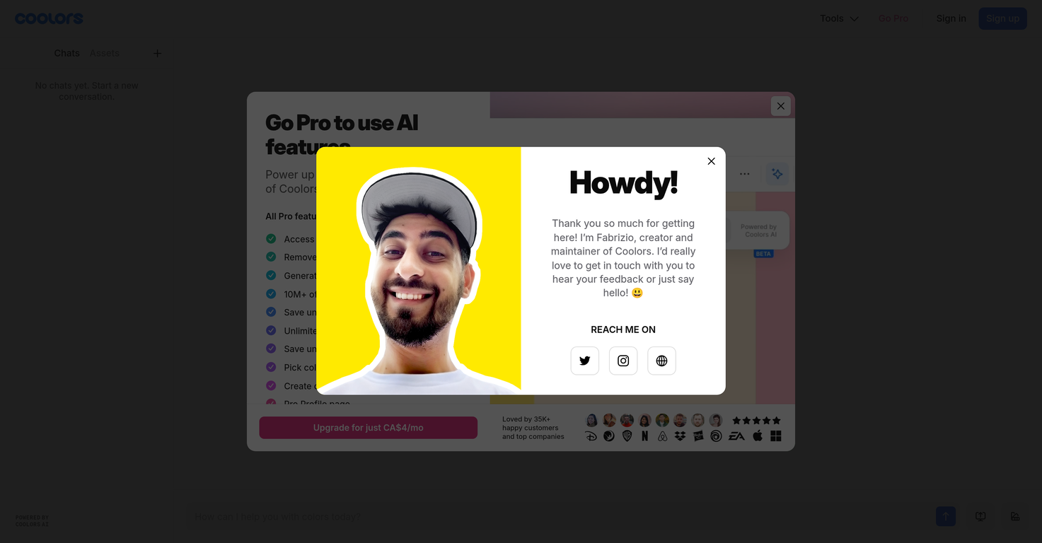 Color Bot website