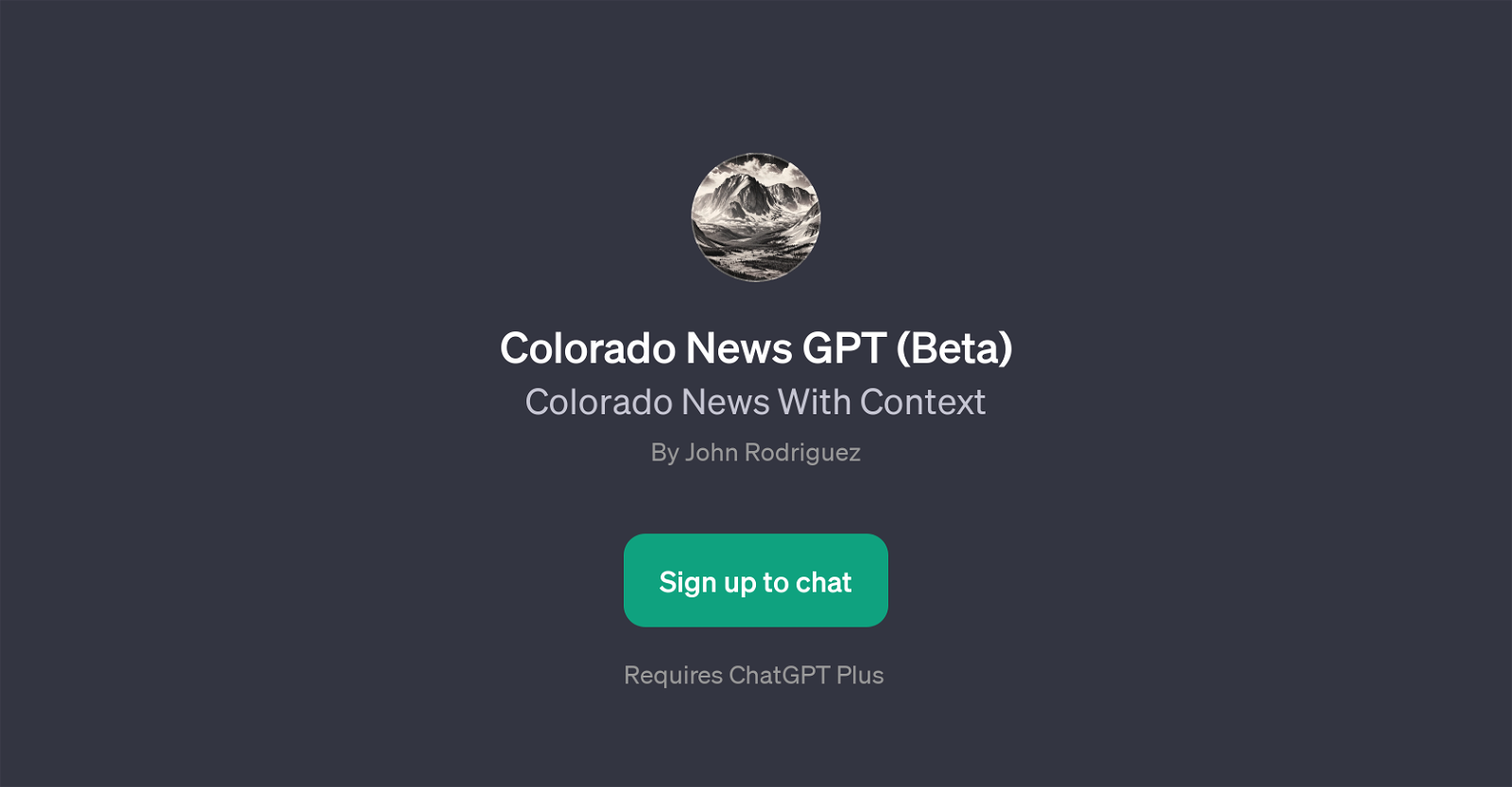 Colorado News GPT (Beta) website