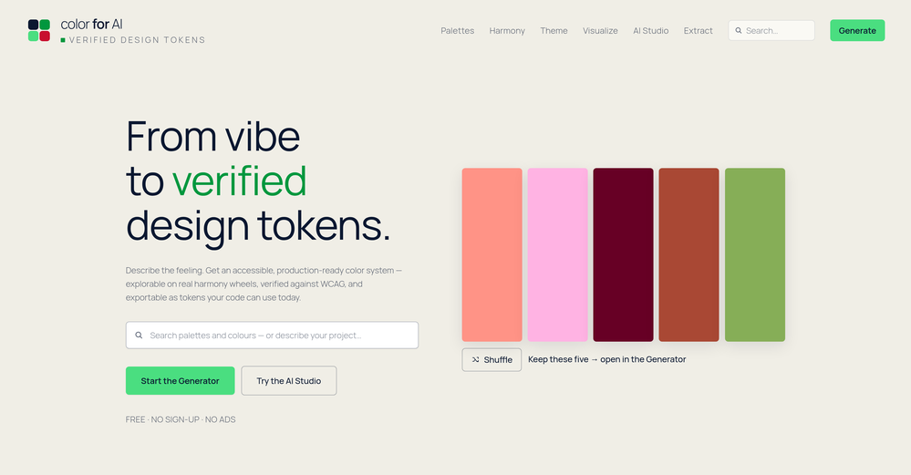 colorfor.ai website