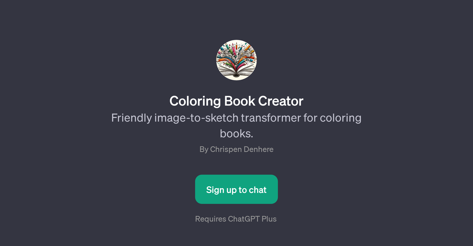 Coloring Book Creator website