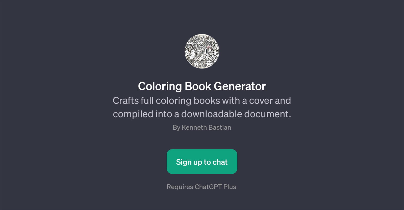 Coloring Book Generator website