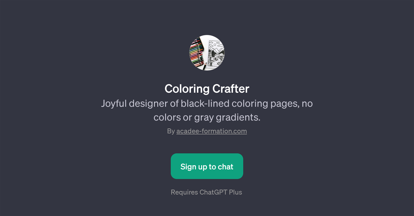 Coloring Crafter website