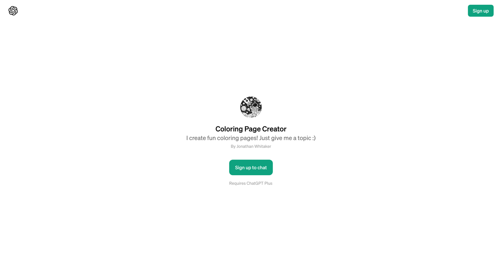 Coloring Page Creator website
