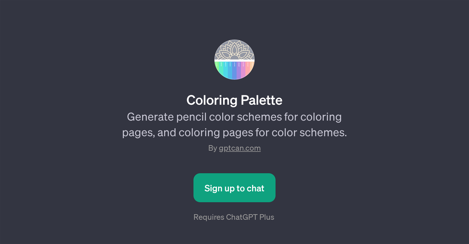 Coloring Palette website