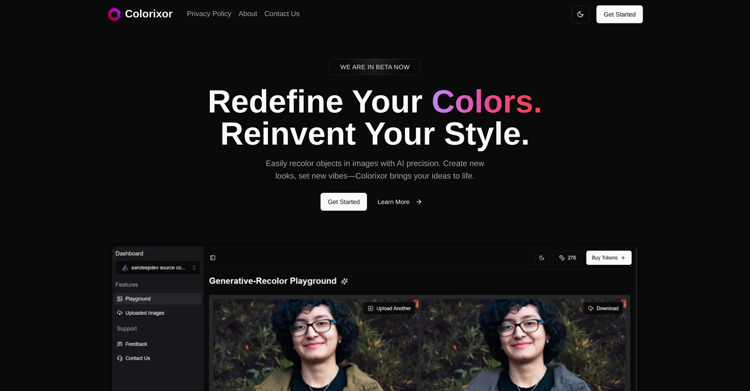 Colorixor website