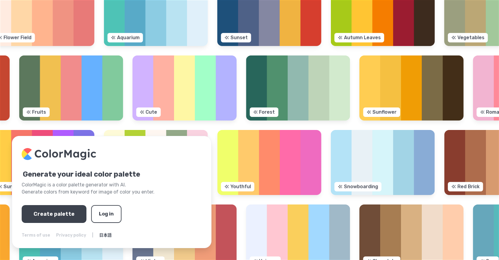 Color palette generator