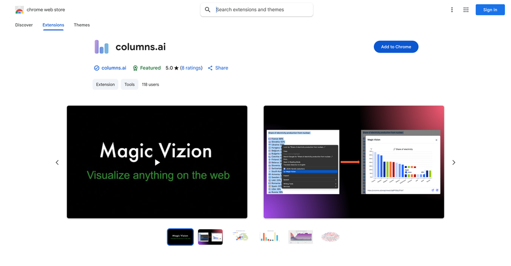 Magic Vizion website