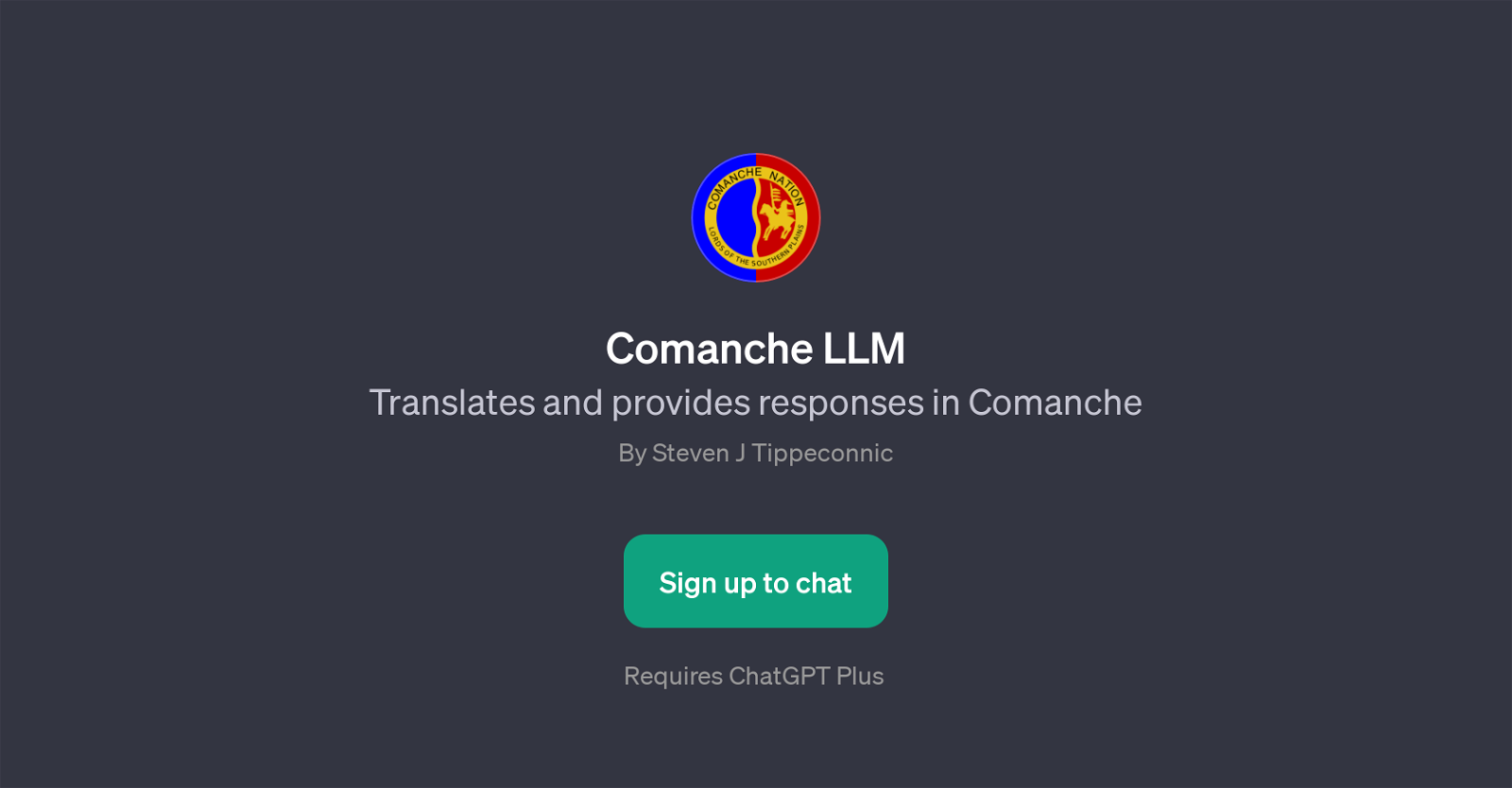 Comanche LLM website