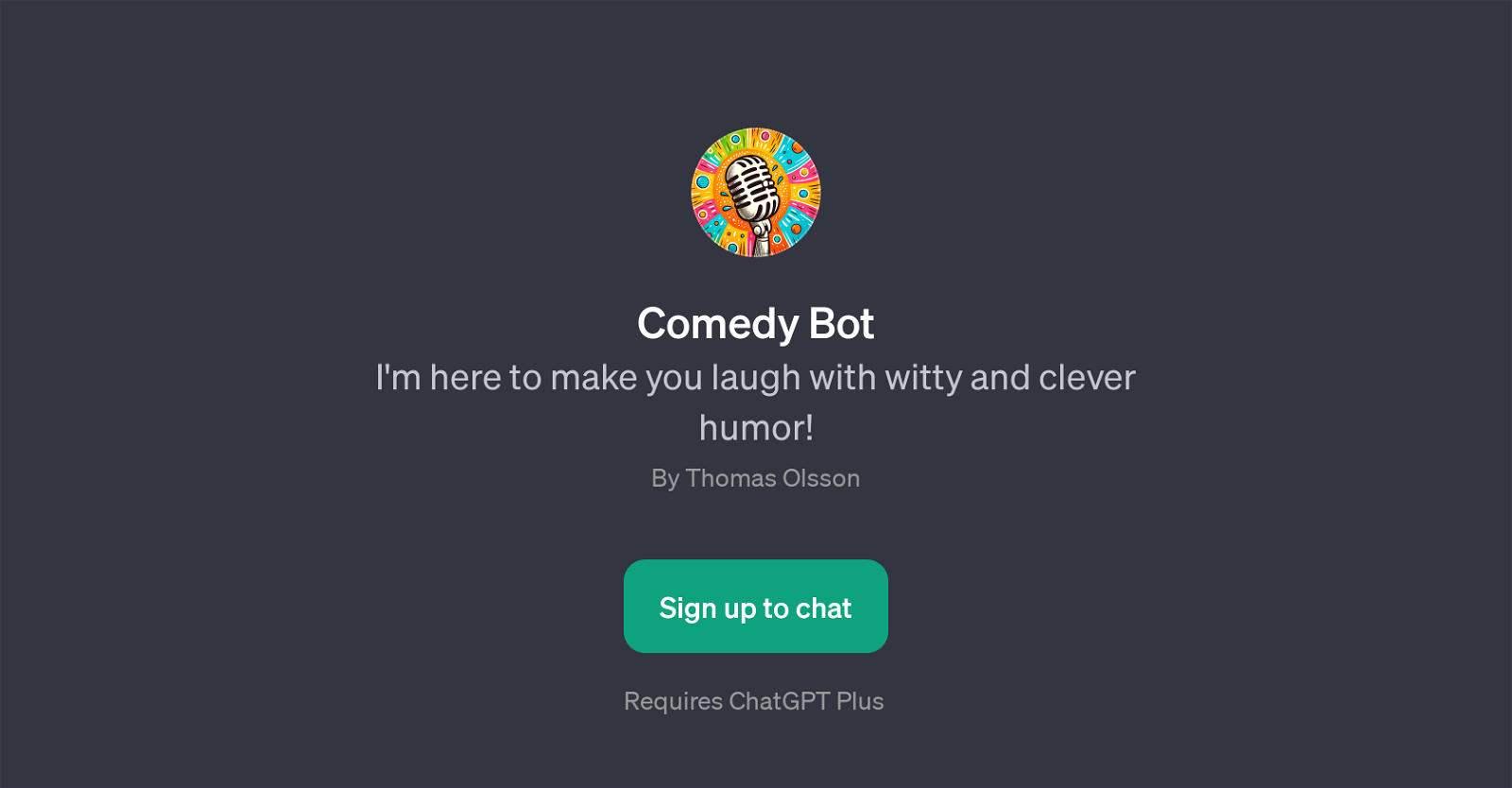 Comedy Bot website
