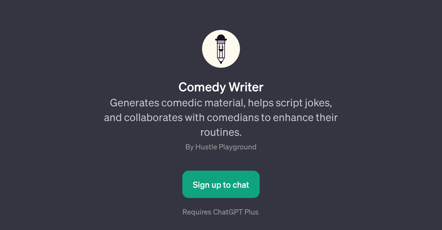 Comedy Writer website