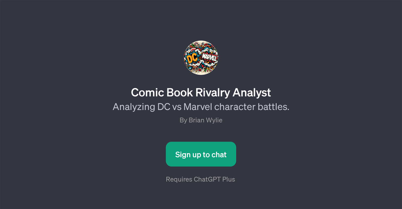Comic Book Rivalry Analyst website