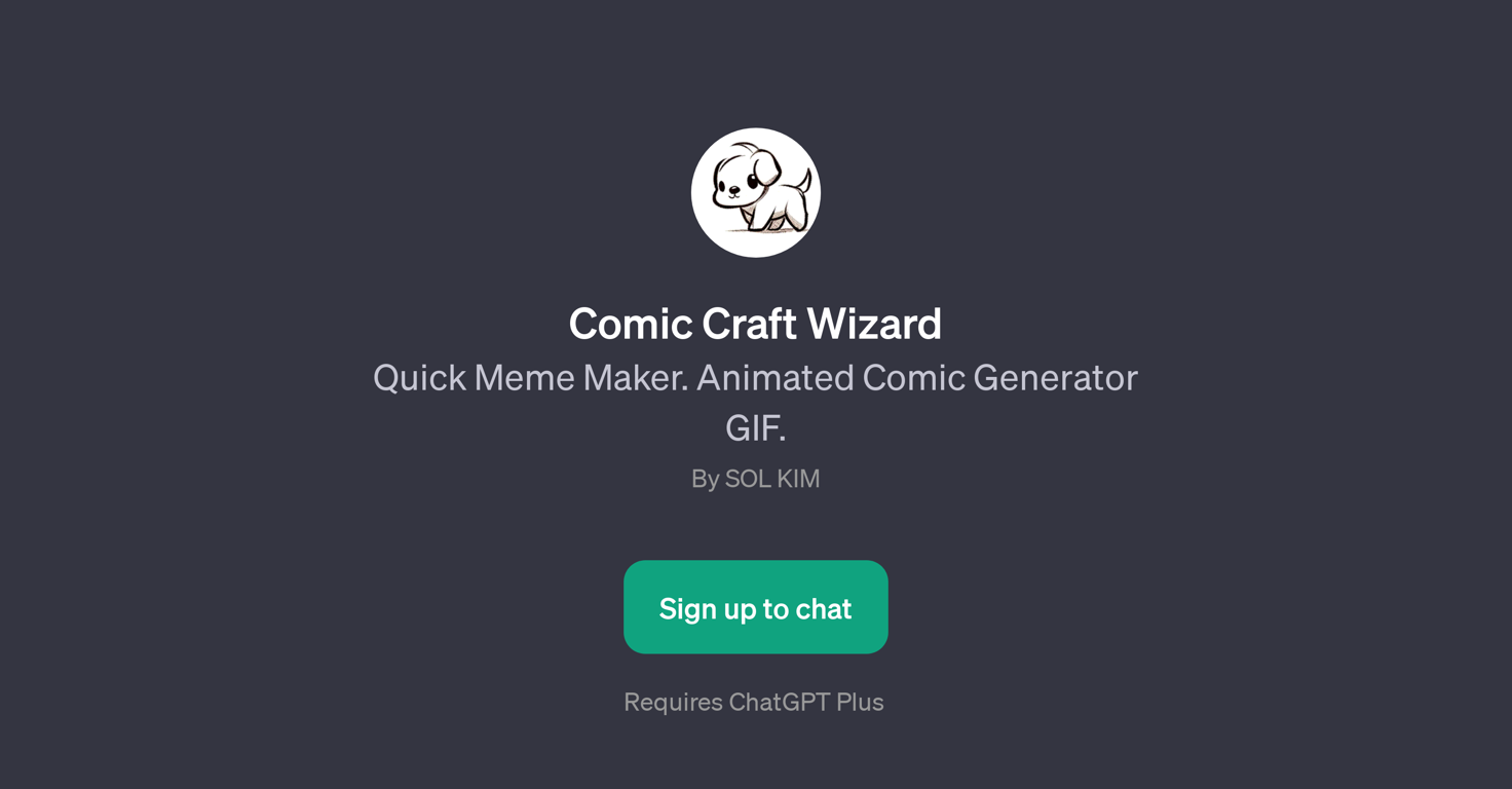 Comic Craft Wizard website
