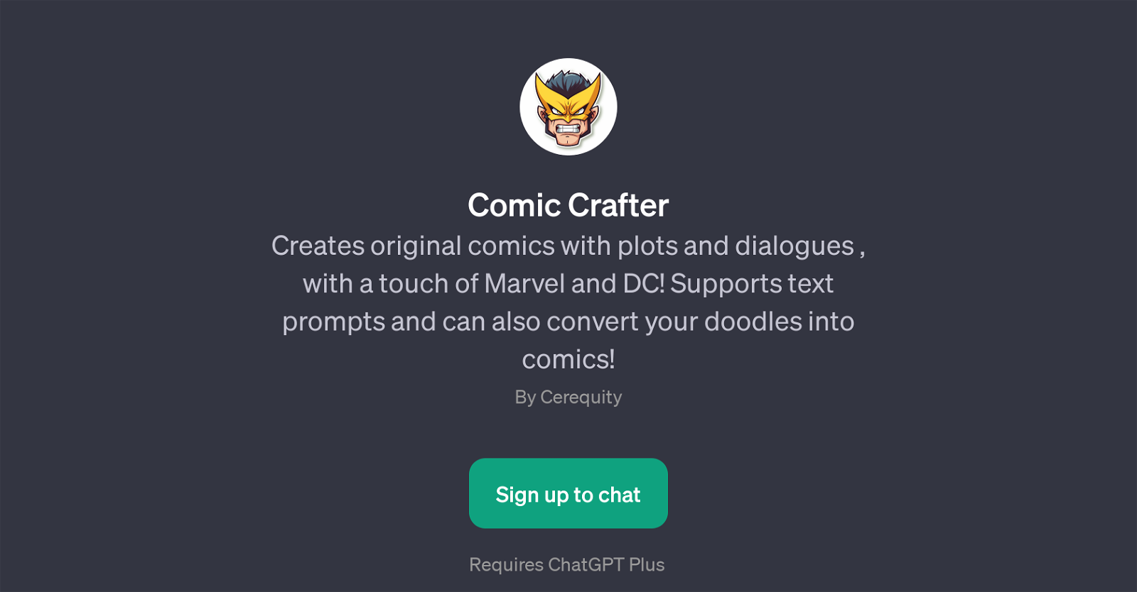 Comic Crafter website