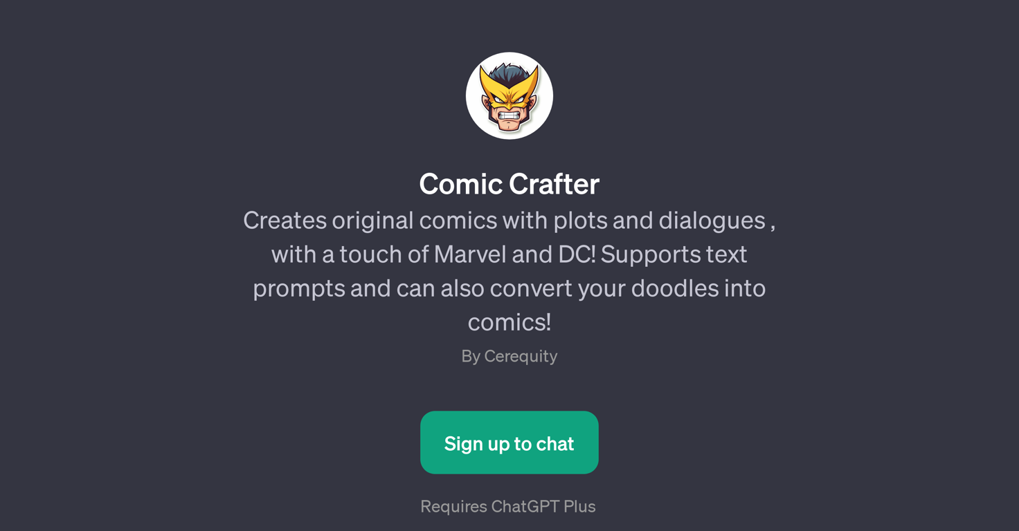 Comic Crafter website